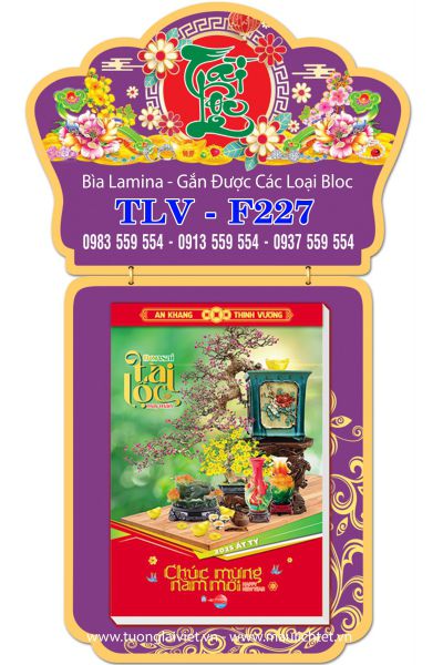 Bìa Treo Lịch Bloc Laminate Tài Lộc
